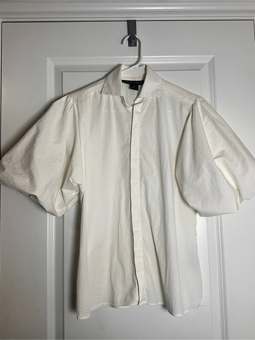 Polo Ralph Lauren Voluminous Sleeves Shirt in White Size 6